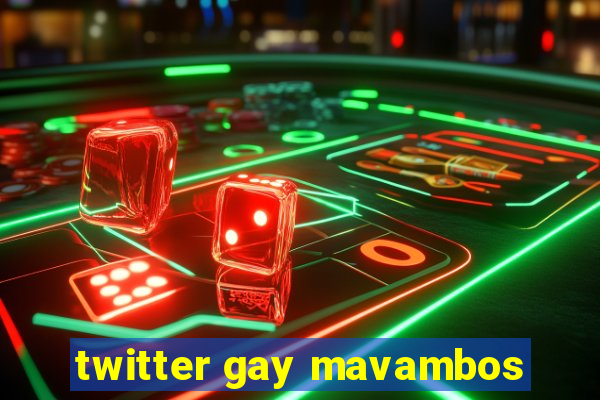 twitter gay mavambos